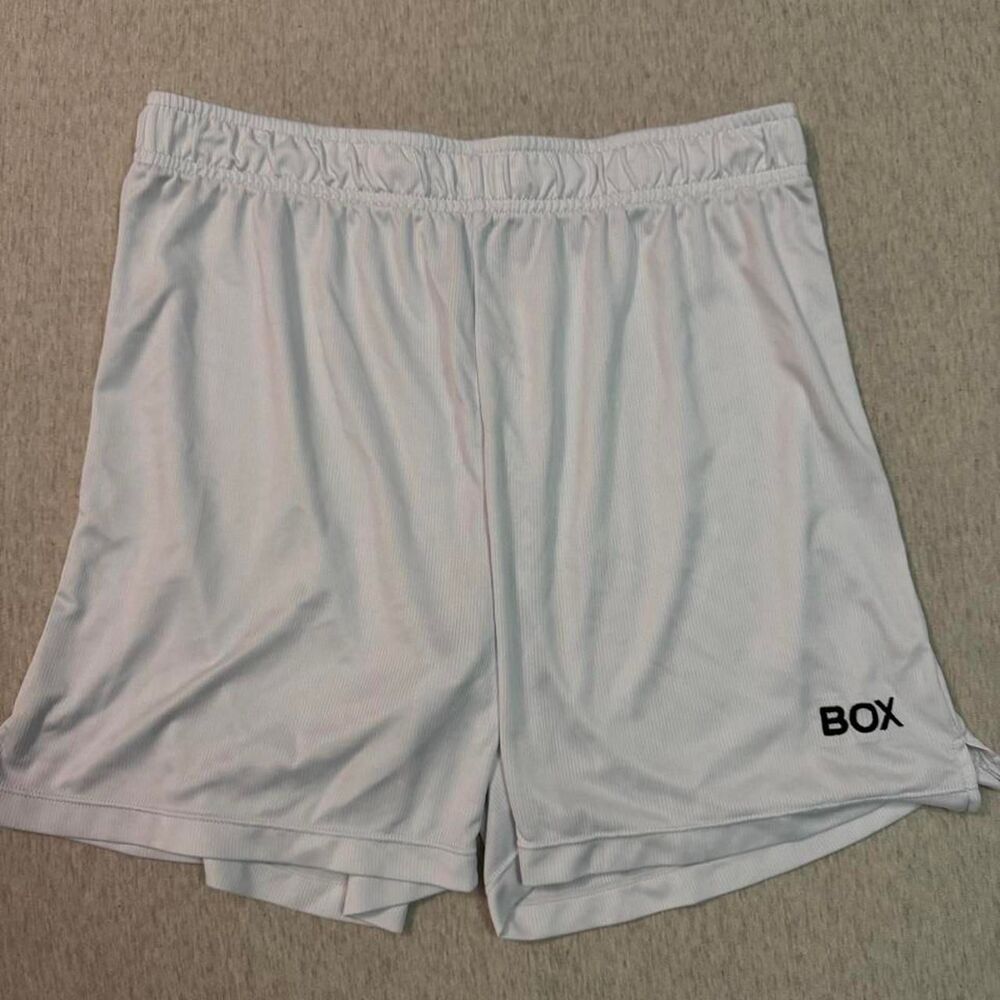 Box-menswear Men's White and Grey Shorts